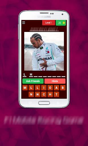 Formula Car Drivers Quiz - Mobile Racing Game screenshot 1