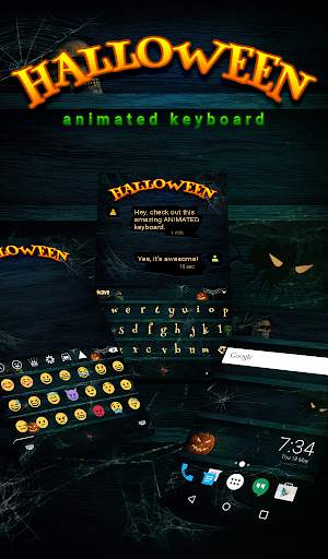 Halloween Animated Keyboard    स्क्रीनशॉट 1