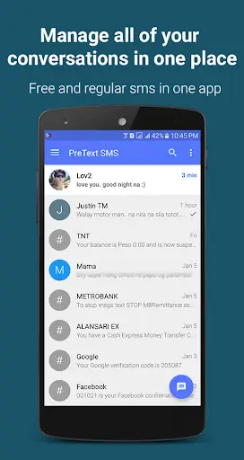 FREE TEXT to Philippines | PreText SMS - SMS/MMS screenshot 3