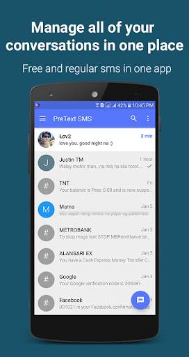FREE TEXT to Philippines | PreText SMS - SMS/MMS screenshot 3