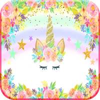kawaii Unicorn Cats backgrounds-Girly Wallpapers logo