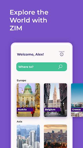 ZIM: Travel eSIM data plans screenshot 1