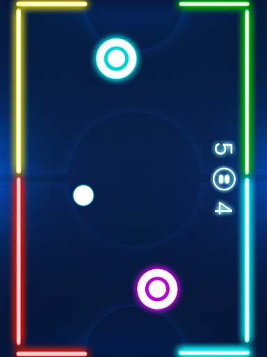 Hockey game - Neon Air Hockey screenshot 14