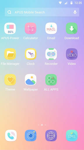 Colorful Skinny APUS Launcher theme screenshot 2