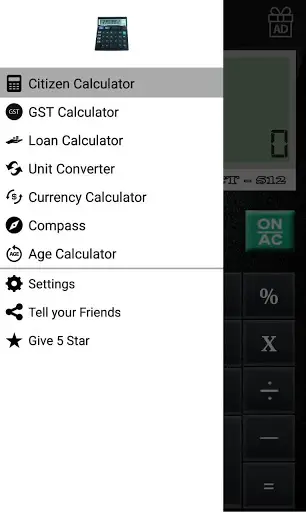 CITIZEN CALCULATOR screenshot 2