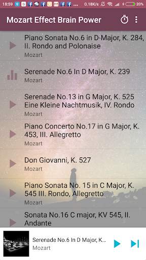 Mozart Effect Brain Power 1 تصوير الشاشة