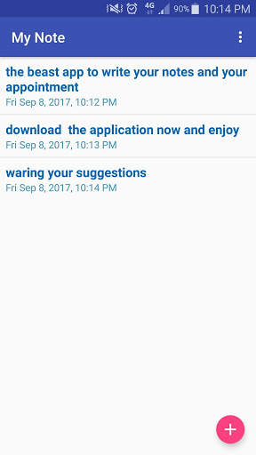 My Note (Reminder for TODO list) screenshot 1
