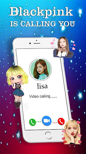 Black pink call you: Fake call screenshot 1