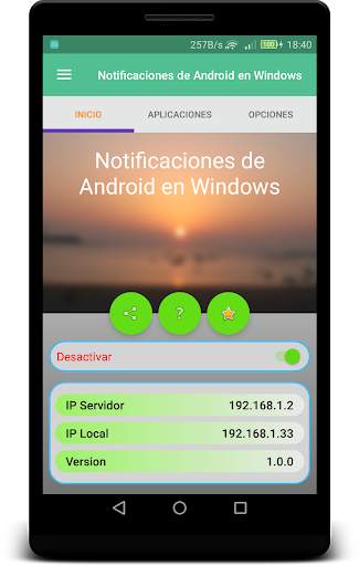Notificaciones de Android en Windows screenshot 1
