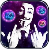 Anonymous Hacker Face Mask Themes & Wallpapers 1.0