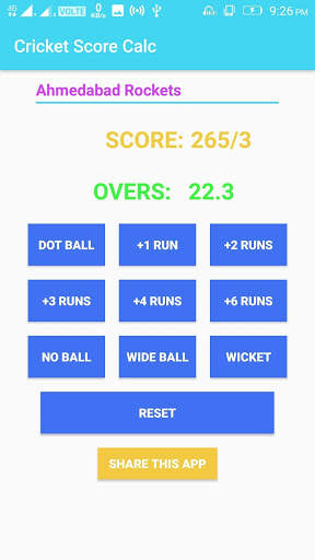 Cricket Calculator screenshot 1