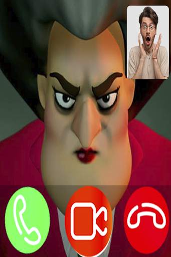 Scary teacher Fake Video Call-scary granny call screenshot 3