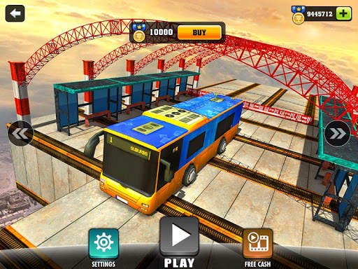 Impossible Sky Bus Driving Simulator Tracks 2018 screenshot 7