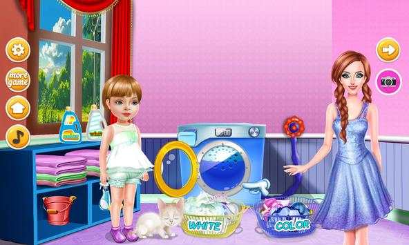 Wash laundry games for girls screenshot 5