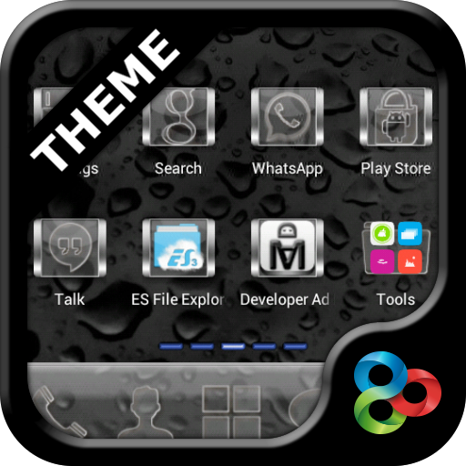 GLASS GO Launcher EX Theme أيقونة