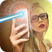Real laser flashlight joke icon