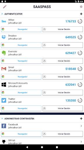 SAASPASS Autenticador Administ screenshot 13