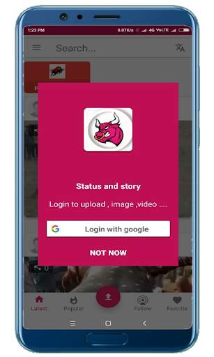 Bull star (videos uploading and status app) screenshot 2