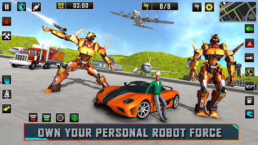 Robot Car Transformation Games screenshot 5