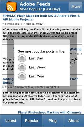 Adobe Feeds Mobile screenshot 3