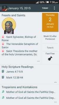 Orthodox Calendar Lite screenshot 1
