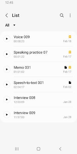 Samsung Voice Recorder screenshot 7