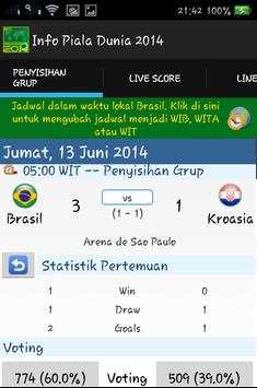 Info Bola Dunia 2014 screenshot 8