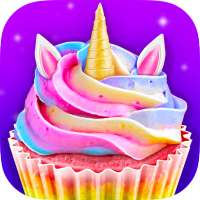Unicorn Food - Sweet Rainbow Cupcake Desserts logo