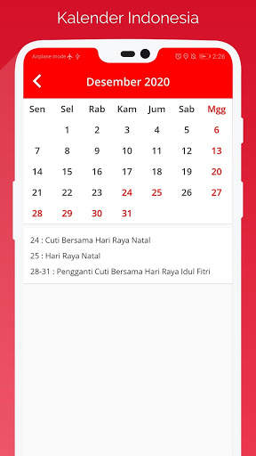 Kalender Indonesia 3 تصوير الشاشة