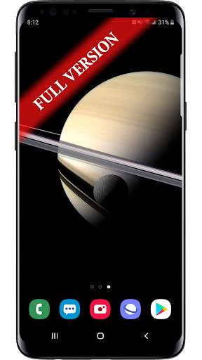 Planet Saturn Parallax 3D Live Wallpaper screenshot 3