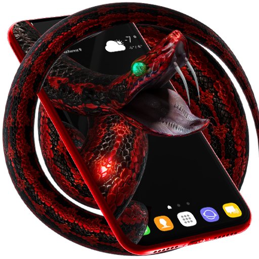 Snake Attack Live Wallpaper &amp; Animated Keyboard icon