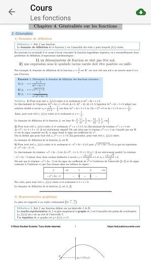 Ekolo Bac S : Cours et exercices de Maths скриншот 4