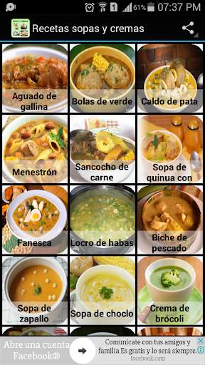 Recetas Sopas y Cremas screenshot 1