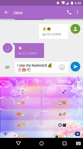 Fairy Tale Emoji Keyboard Skin screenshot 4