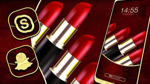 Red Lipstick Theme Launcher screenshot 2