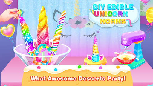 Unicorn Horn Dessert Games screenshot 1