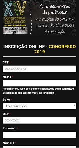 Congresso de Educação do Município de Lages screenshot 2