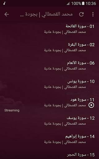 القران الكريم بصوت محمد القصطالي screenshot 5