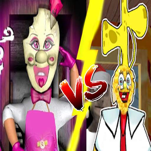 Ice Granny's babienna Scream Vs Sponge Siren-head screenshot 2