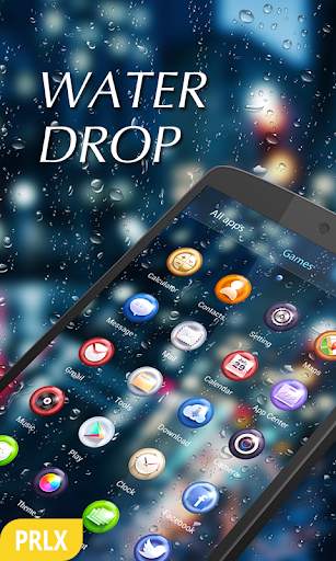 Drop Rain Parallax Go Launcher Theme screenshot 1