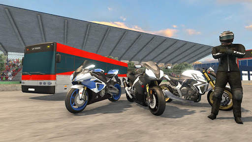 Bike VS Bus Free Racing Games – New Bike Race Game screenshot 2