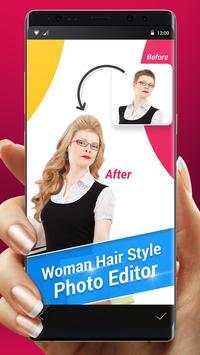 Women Hair Style Photo Editor Makeup Pro screenshot 1