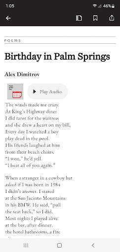 Poetry Magazine screenshot 4