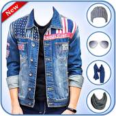 Men Denim Jeans Jackets Scarf & Caps Photo Editor 1.0