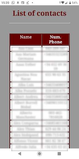 Backup Contacts 3 تصوير الشاشة