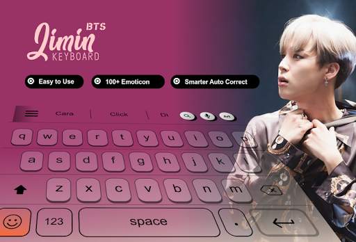 Jimin BTS Theme Keyboard स्क्रीनशॉट 1