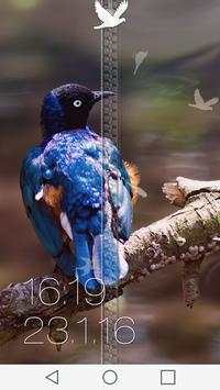 Birds Zipper Lock Screen screenshot 5