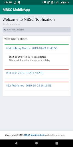 MBSC Sports App screenshot 1