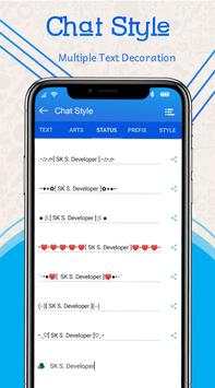 Chat Styler for Whatsapp :Cool Font & Stylish Text screenshot 5