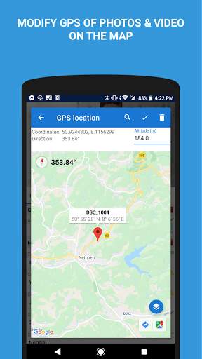 EXIF Pro - ExifTool for Android - Edit photo GPS screenshot 4